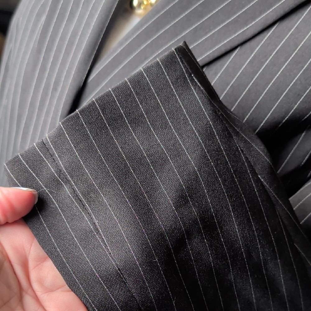 Kasper Black Pinstripe Blazer - Picture 3 of 5